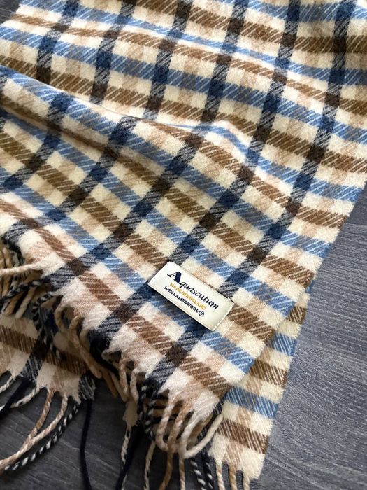 шерстяной шарф Aquascutum оригинал