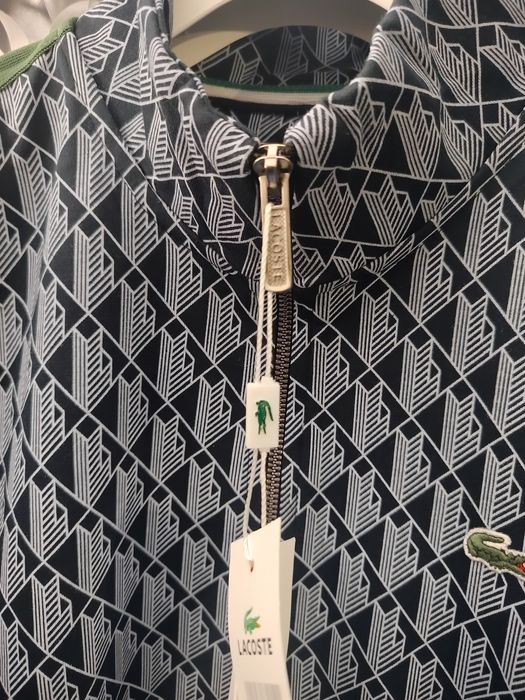 Dres Lacoste monogram  niebieski