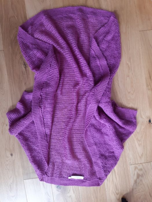Fioletowa narzutka/ sweterek oversize