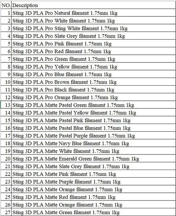 Pla pastel matte, філамент для друку