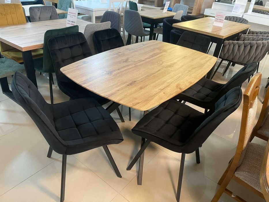 (234WN) Stół rozkładany loft + 6 krzeseł, wyprzedaż 899 zł