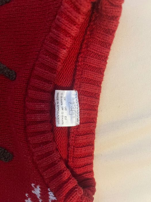 Sweter świąteczny Mikołaj świecący