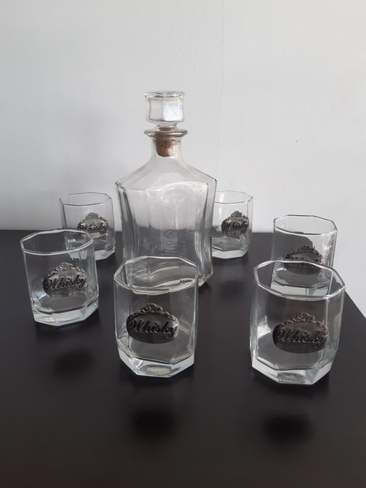 Conjunto Copos Whisky c/ Garrafa