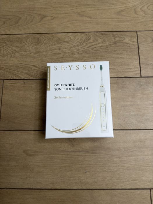 Szczoteczka soniczna SEYSSO Gold White NOWA!