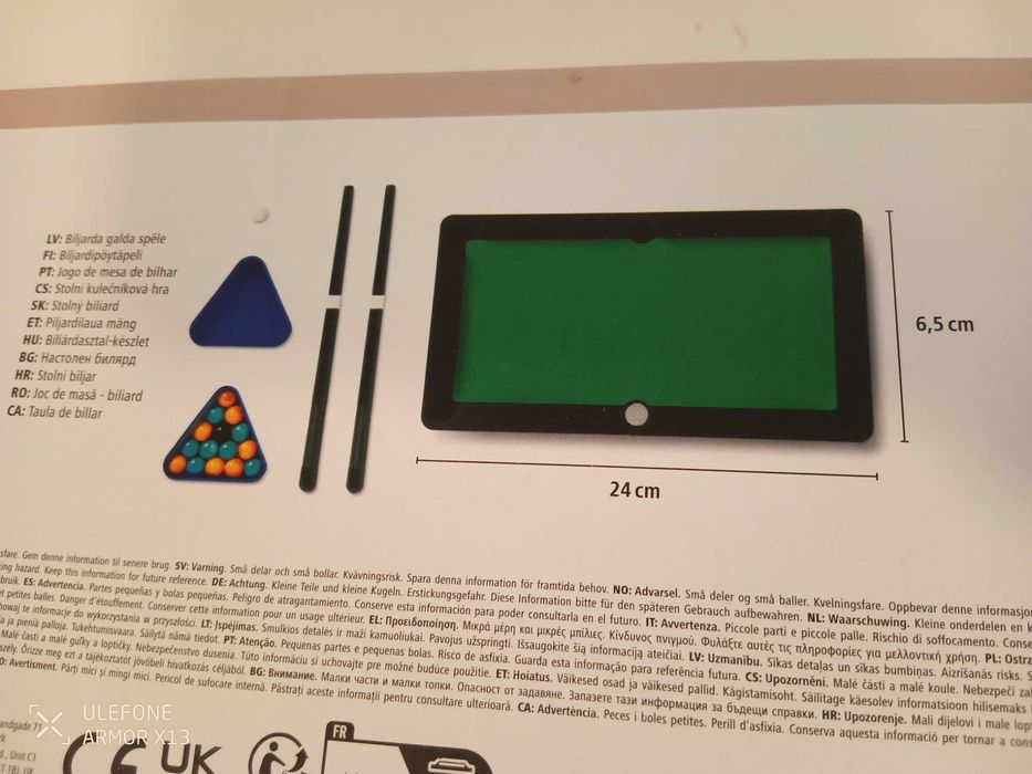 Mini jogo de bilhar de mesa