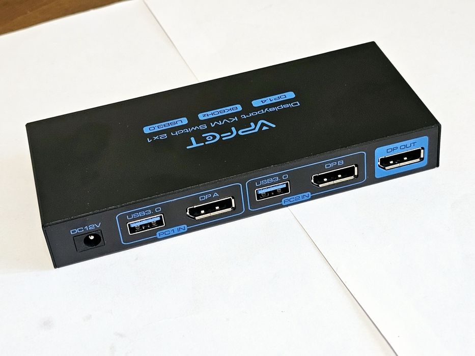 Свіч Display port KVM 2×1 VPFET VP-SW204