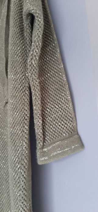 Kardigan Monnari M khaki ze złotą nitką