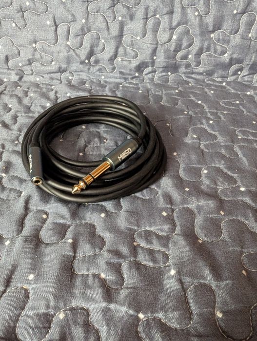 Adapter audio jack 6,35 mm męski na jack 3,5 mm