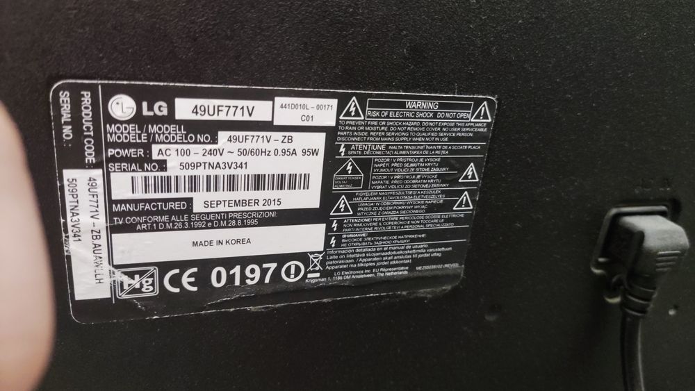Телевізор LG -49UF771 4k SMART TV