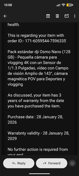 DJI osmo nano 128gb + 3 anos garantia