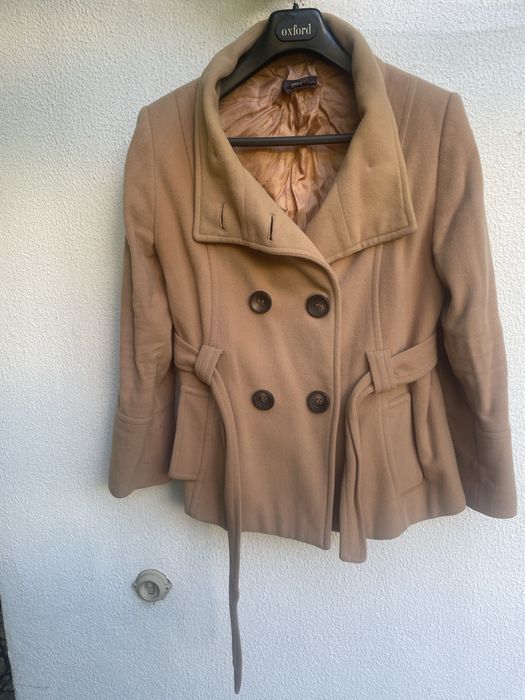 Casaco Oxford bege senhora