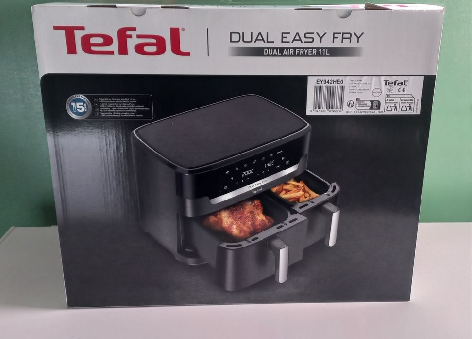 Аерогриль Tefal Dual Easy Fry & GrillE Y942HE0