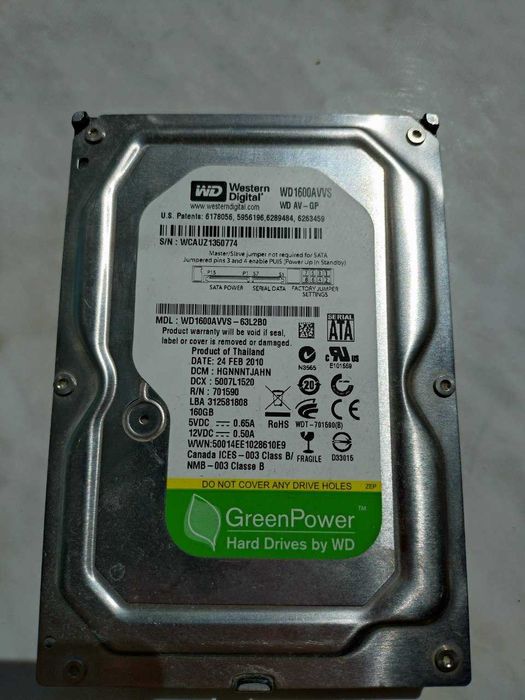Western Digital AV-GP 3.5" 160Gb
