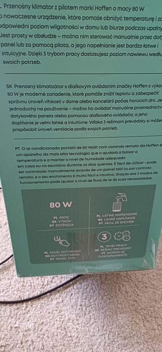 Sprzedam klimator Hoffen moc 80W