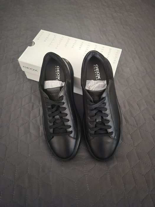 Sapatilhas GEOX em couro Deivem Preto