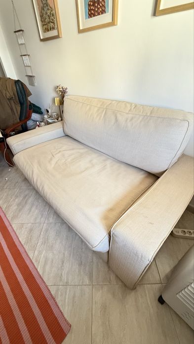 Sofá cama beige ikea