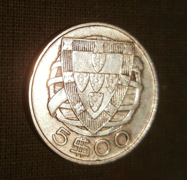 Moedas 5 escudos Prata