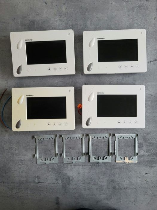 Commax ekrany wideodomofon 4szt+adapter