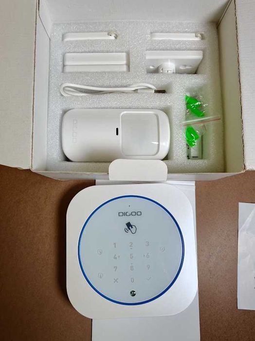 Kit Alarme Sem Fios Inteligente Digoo DG-MAS1 GSM Wi-Fi (Novo)