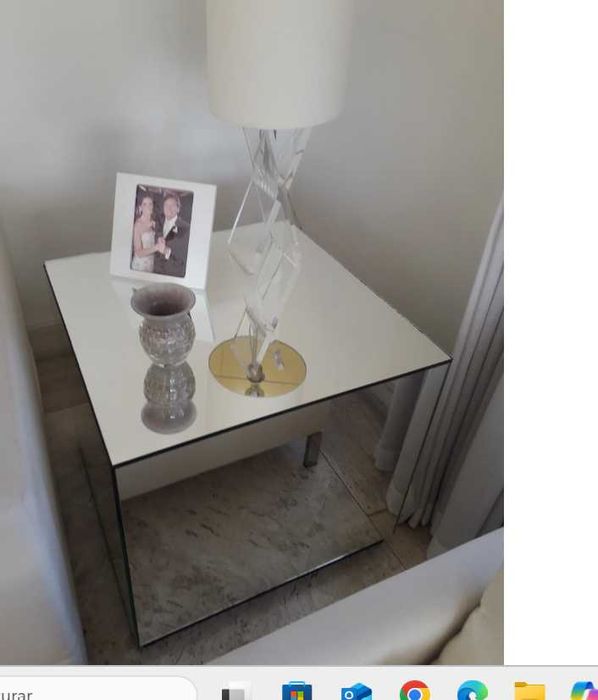 mesa centro espelhos design