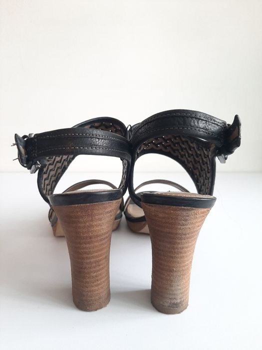 Sandały damskie Ecco 38 Długość 25cm Skóra Wesele