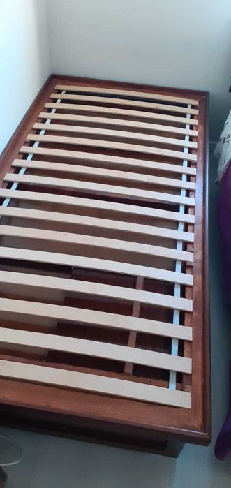 Cama pinho solteiro com gavetão (duas camas)