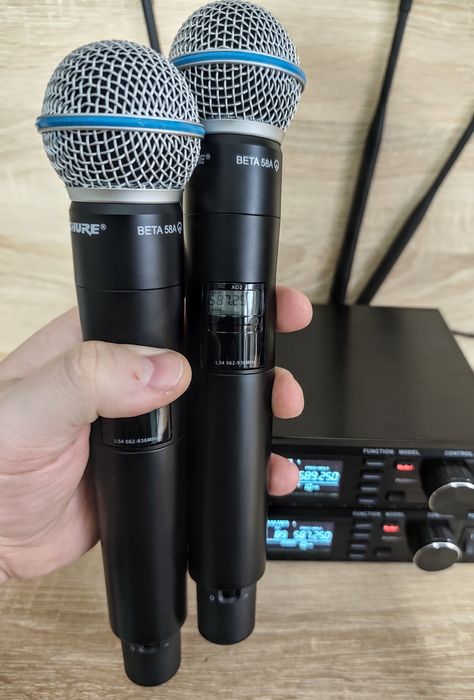 Zestaw bezprzewodowy mikrofon SHURE AD4D dla zespołu DJa do kościoła