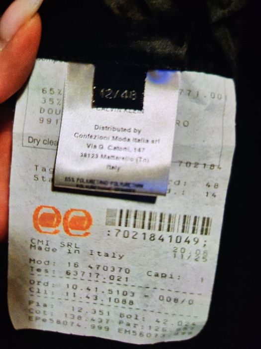 Płaszcz meski prochowiec Calvin Klein