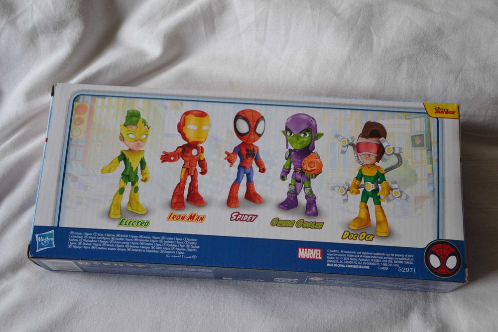 Spiderman Spidey Amazing Friends Marvel Iron Man Goblin figurka Hasbro