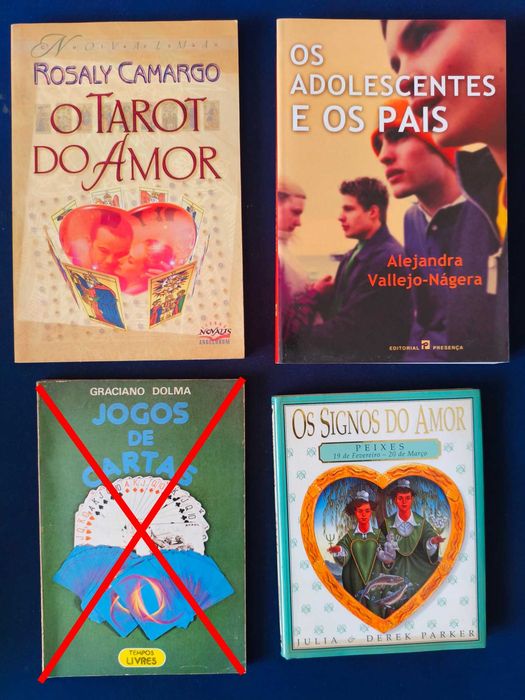 Lote 3 Livros Esoterismo e Psicologia: Tarot do Amor / Astrologia