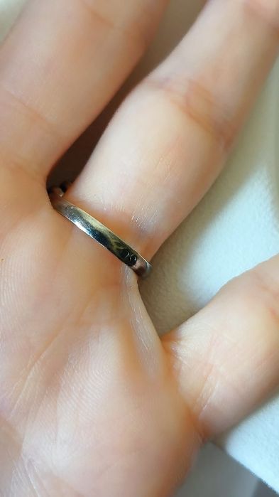 Anel em prata asa de anjo zirconias