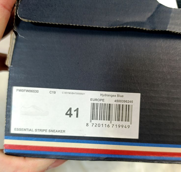 Tenisówki Tommy Hilfiger Essential Stripe Sneaker Damskie Hydrangea