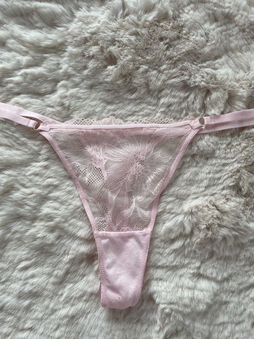 1x różowe stringi XL