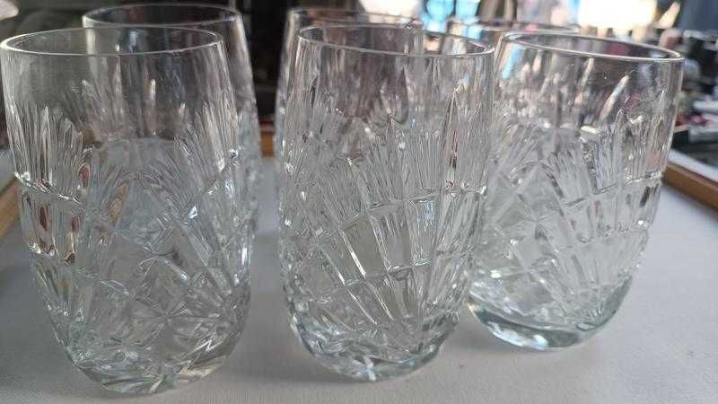 Хрустальные стаканы корона 6 шт.