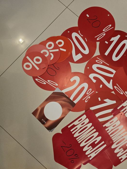 Napisy sklepowe papierowe