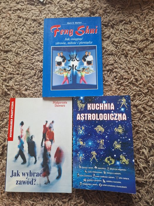 "Kuchnia astrologiczna", "Numerologia praktyczna", "Feng Shui"