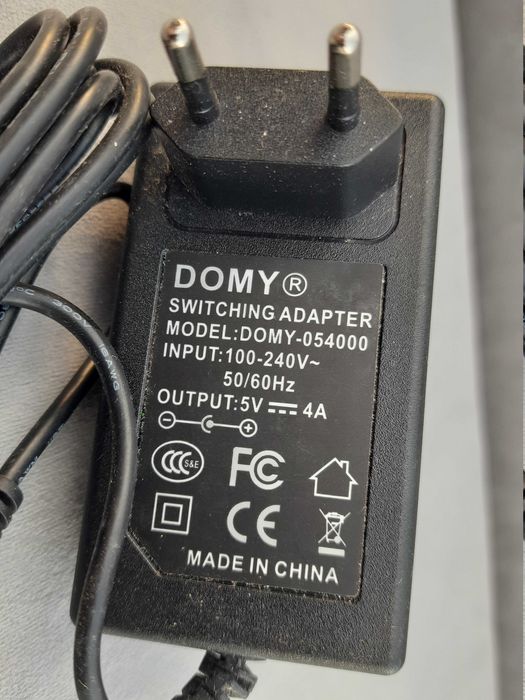 Блок питания  DOMY 5V – 4A для Android TV-box или ТВ-приставки