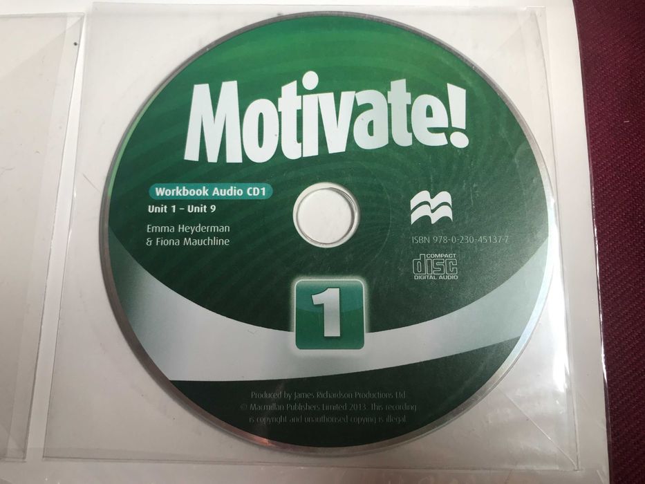 2 English Books - Motivate! 1 - Student's Book + Workbook + CDs64584753021315121