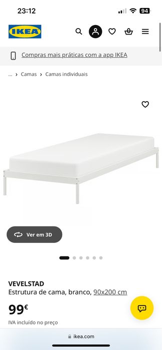 Cama e colchão Ikea