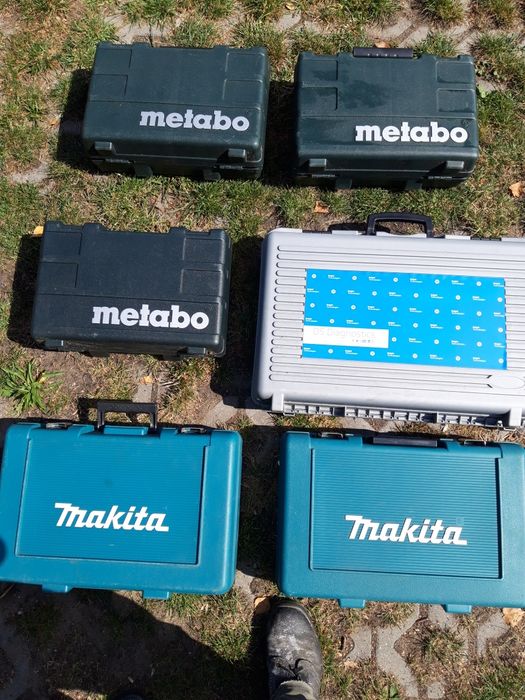 Walizki skrzynki  po elektronarzędziach makita, metabo