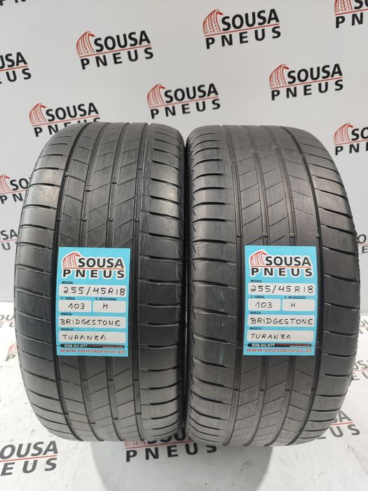 2 pneus semi novos 255-45R18 Bridgestone - Oferta dos Portes
