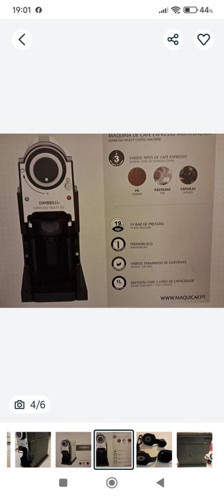 Máquina café Demobilli D2 3-em-1