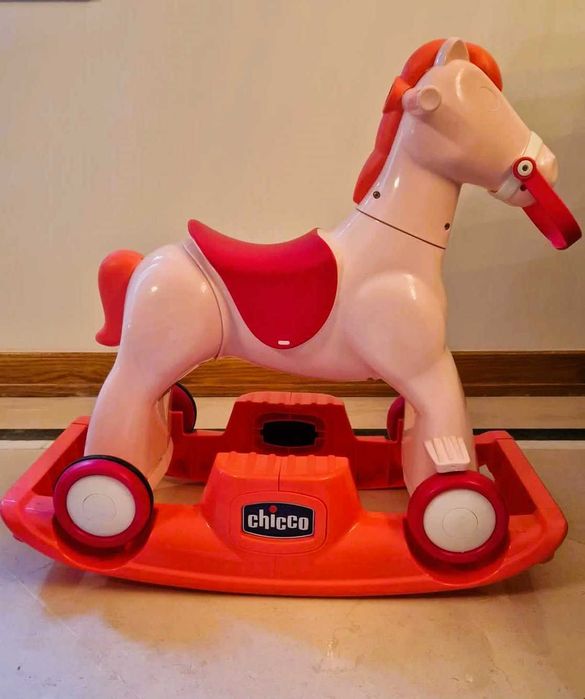 Cavalinho de baloiço Chicco Rosa
