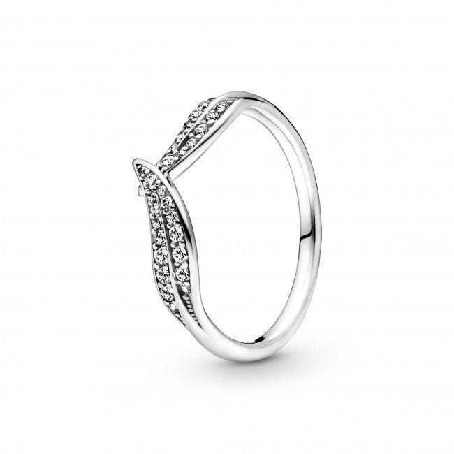 Anel Sparkling Leaves Pandora em Prata de Lei 925 !!Novo!!