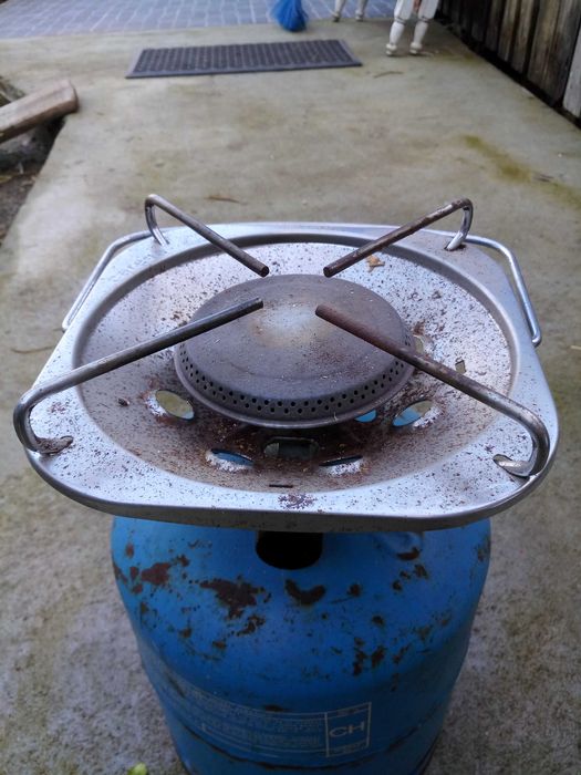 Botija de gás campismo com fogão