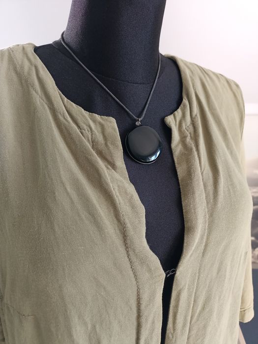 Kardigan len narzutka Boho Hippie folk