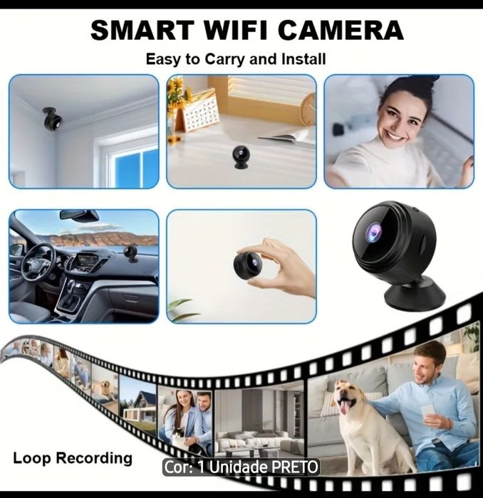 Mini camera de segurança e vigilância