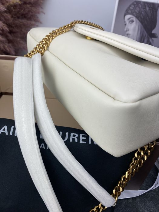 Сумка YSL Yves Saint Laurent Calypso біла