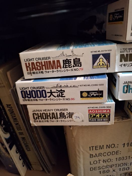 Kits 1 /700 vintage novos tamiya aoshima fujimi etc