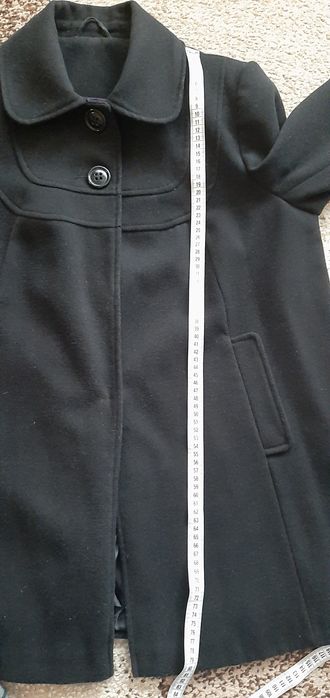 Czarny płaszczyk damski r 18